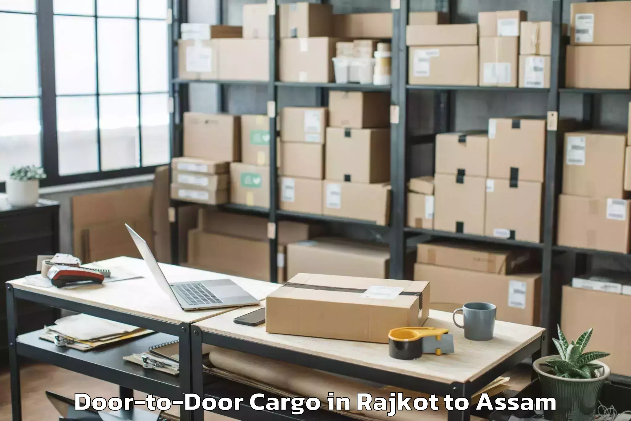 Professional Rajkot to Chapar Door To Door Cargo